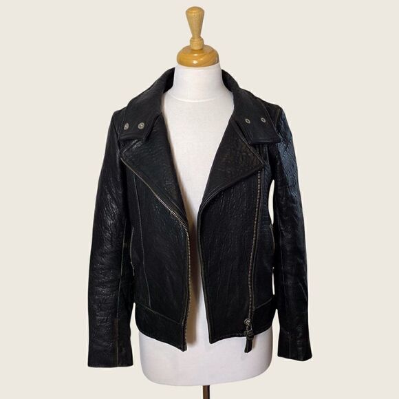 Mackage
Kenya Black Pebbled Leather Motorcycle Jacket - Picture 3 of 11